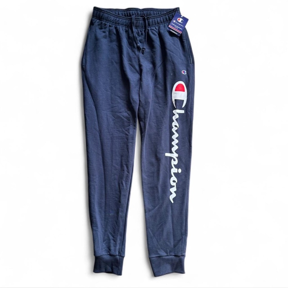 *NWT* Champion Powerblend Sweatpant in Navy with C Logo Detail — M #sweatpant